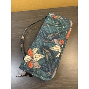 Lug Foldable Cosmetic Brush Organizer‎ Sleeper Lily Teal